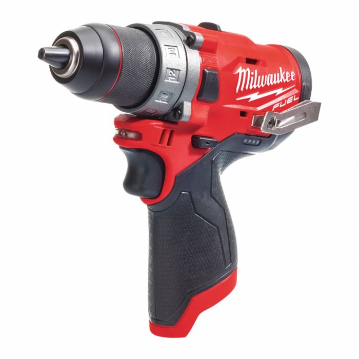 Дриль-шуруповерт акумуляторний MILWAUKEE, M12 FDD-202X, 37Нм (зарядний пристрій, 2 акум.Х 2Ач, HDкейс)