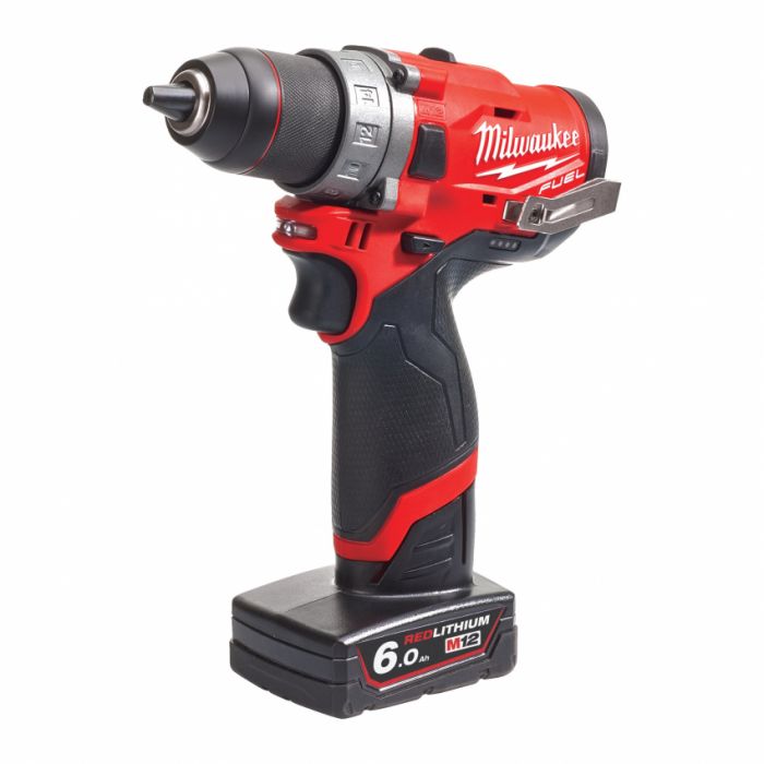 Дриль-шуруповерт акумуляторний MILWAUKEE, M12 FDD-202X, 37Нм (зарядний пристрій, 2 акум.Х 2Ач, HDкейс)