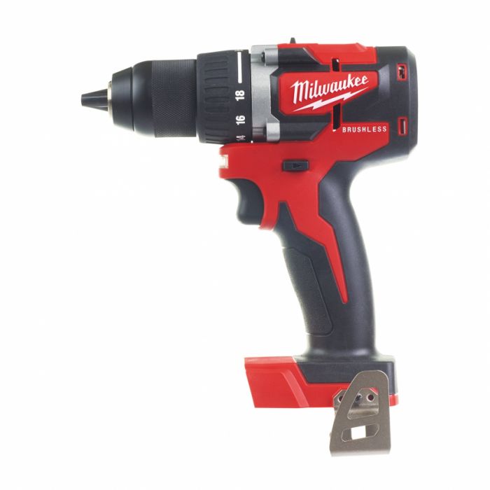 Дриль-шуруповерт акумуляторний MILWAUKEE, M18 CBLDD-202C, 60Нм, (зарядний пристрій, 2 акум.Х 2Ач, кейс)