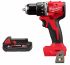Дриль-шуруповерт акумуляторна безщіткова ударна MILWAUKEE M18 BLPDRC-0 (60Нм) (каркас) + M18 B2 подарунок