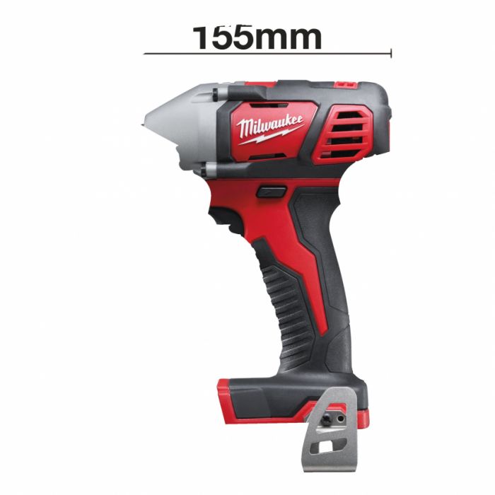 Гайкокрут акумуляторний 1/2" MILWAUKEE, M18 BIW12-402C, 240Нм (зарядний пристрій, 2 акум.Х 4Ач, кейс)