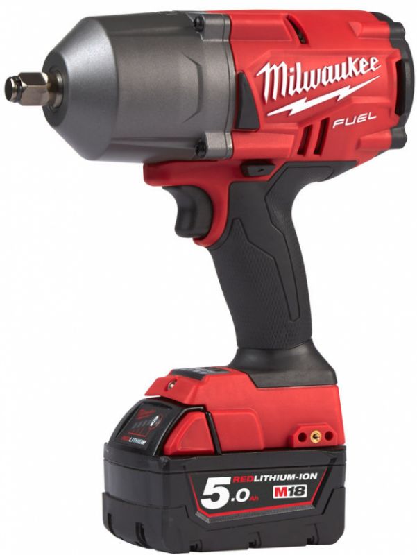 Гайкокрут акумуляторний 1/2" MILWAUKEE, M18 FHIWF12-502X, 1898Нм, (зарядний пристрій, 2 акум.Х 5Ач, HDкейс)