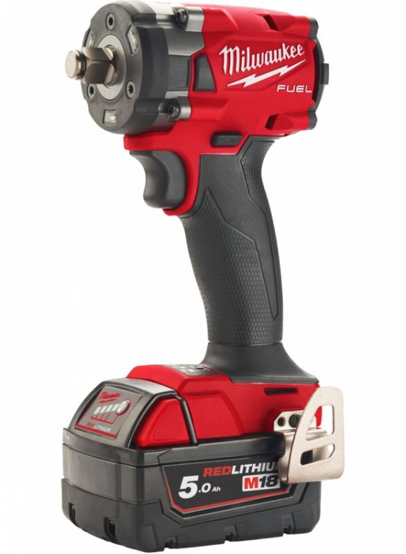 Гайкокрут акумуляторний 1/2" MILWAUKEE, M18 FIW2F12-502X, 339Нм ( зар.пристрій, 2акум.Х 5Ач, HD кейс)