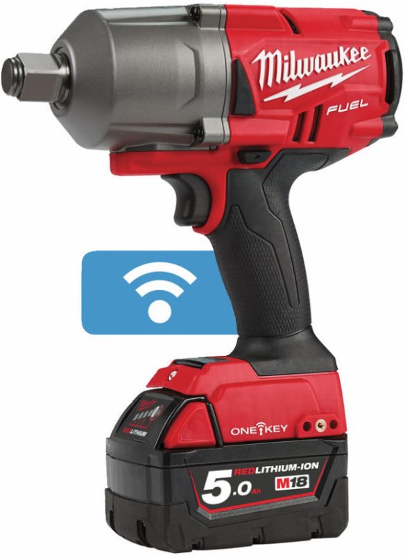 Гайкокрут акумуляторний 3/4" MILWAUKEE, M18 ONEFHIWF34-502X, 2034Нм (зарядний пристрій, 2 акум.X 5Ач, HDкейс)