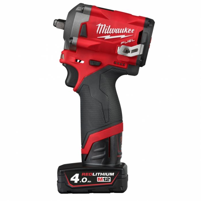 Гайкокрут акумуляторний 3/8" MILWAUKEE, M12 FIW38-422X, 12В, 339 Нм, (заряд. пристрій, 1 акум.Х 2Ач, 1 акум.Х 4Ач, HD кейс)