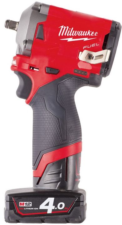 Гайкокрут акумуляторний 3/8" MILWAUKEE, M12 FIW38-422X, 12В, 339 Нм, (заряд. пристрій, 1 акум.Х 2Ач, 1 акум.Х 4Ач, HD кейс)