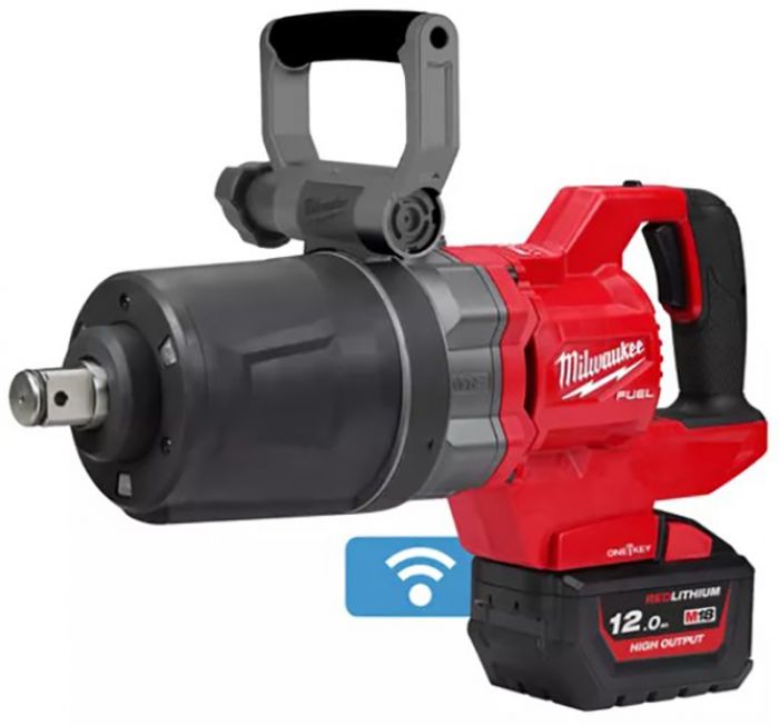 Гайкокрут акумуляторний 1" MILWAUKEE, M18 ONEFHIWF1DS-121C, 2711Нм (+зар.пристрій, 1акум.Х 12Аг,кейс