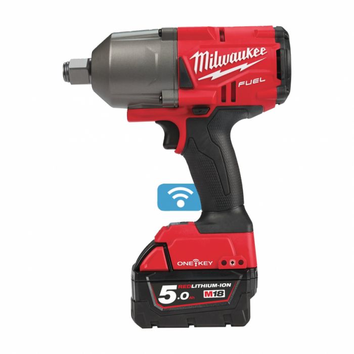 Гайкокрут акумуляторний 3/4" MILWAUKEE, M18 ONEFHIWF34-502X, 2034Нм (зарядний пристрій, 2 акум.X 5Ач, HDкейс)