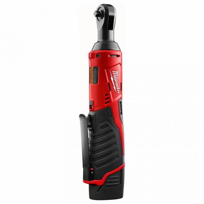 Гайкокрут кутовий акумуляторний 3/8" MILWAUKEE, M12 IR-201B, 47Нм, (зарядний пристрій, 1 акум.Х 2Ач, сумка)