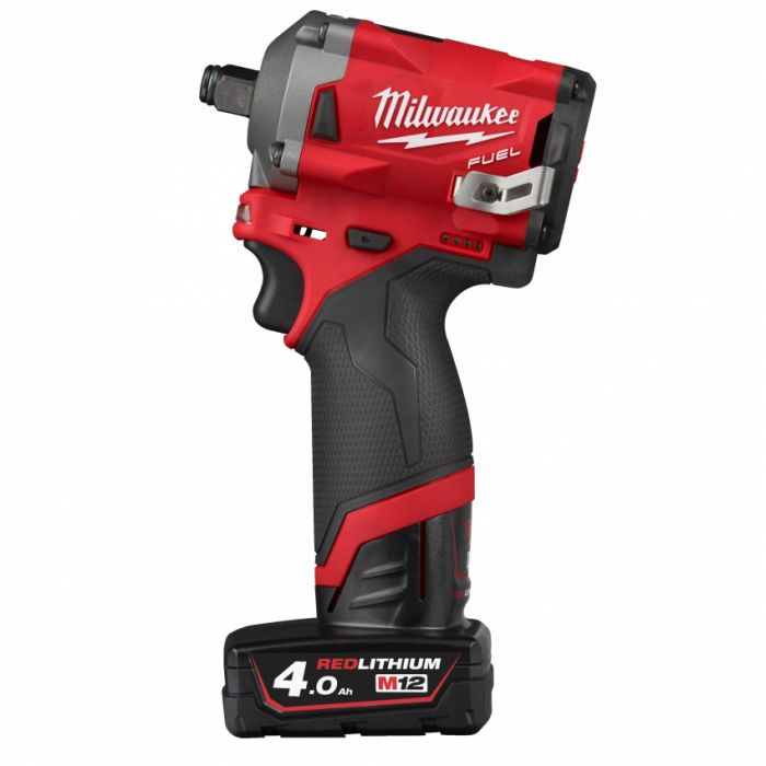 Гайковерт акумуляторний 1/2" MILWAUKEE, M12 FIWF12-422X, 339 Нм, (заряд. пристрій, 1 акум.Х 2Ач, 1 акум.Х 4Ач, HD кейс)