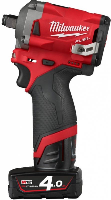 Гайковерт акумуляторний 1/2" MILWAUKEE, M12 FIWF12-422X, 339 Нм, (заряд. пристрій, 1 акум.Х 2Ач, 1 акум.Х 4Ач, HD кейс)