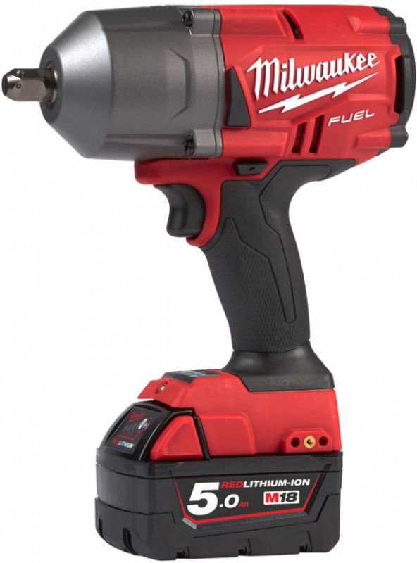 Гайковерт акумуляторний 1/2" MILWAUKEE, M18 FHIWP12-502X, 1491Нм (зарядний пристрій, 2 акум.Х 5Ач, HDкейс)