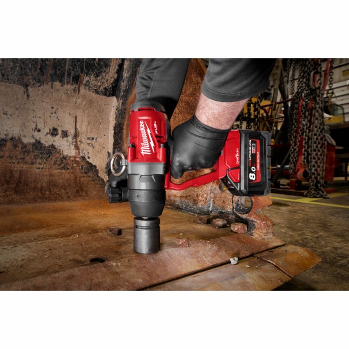 Гайковерт акумуляторний 1" MILWAUKEE, M18 ONEFHIWF1-802X, 2400Нм (зарядний пристрій, 2 акум.Х 8Ач, HDкейс)