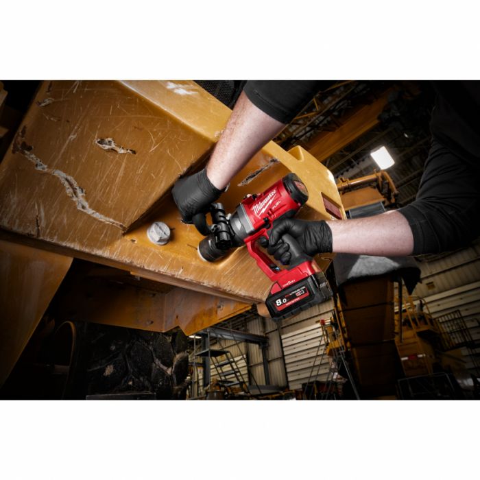 Гайковерт акумуляторний 1" MILWAUKEE, M18 ONEFHIWF1-802X, 2400Нм (зарядний пристрій, 2 акум.Х 8Ач, HDкейс)