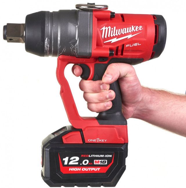 Гайковерт акумуляторний 1" MILWAUKEE, M18 ONEFHIWF1-802X, 2400Нм (зарядний пристрій, 2 акум.Х 8Ач, HDкейс)