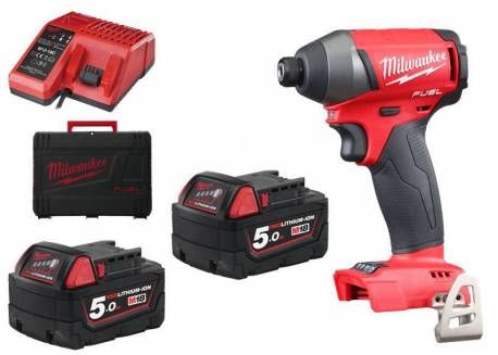 Шуруповерт акум. 1/4" HEX MILWAUKEE, M18 FID-502X, 203Нм (+ЗУ,2X5Ач,HDкейс)(замена на 4933464088)