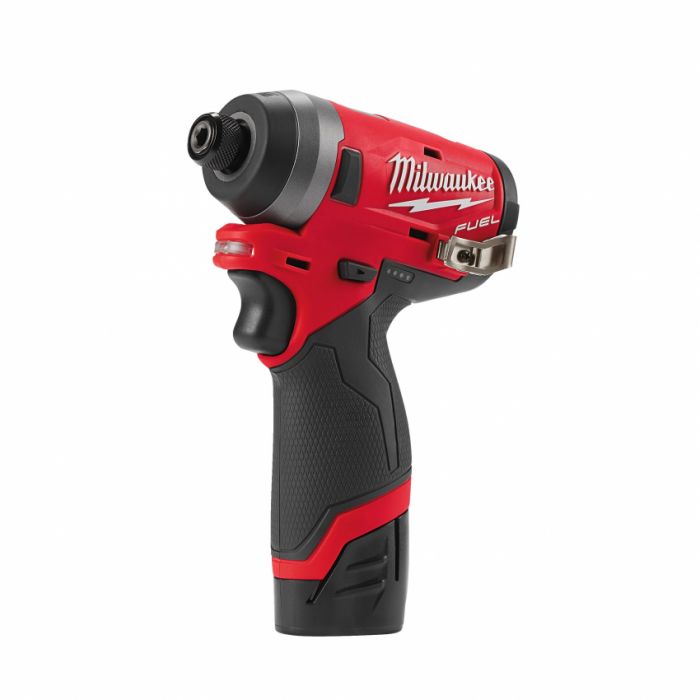 Гвинтоверт акумуляторний 1/4" HEX MILWAUKEE, M12 FID-202X, 147Нм (зарядний пристрій, 2 акум.Х 2Ач, HDкейс)