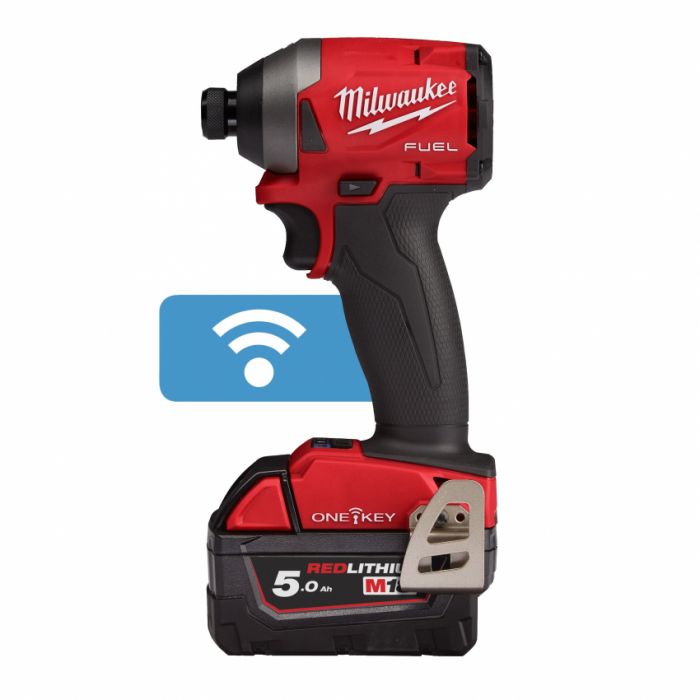 Імпульсний ударний акумуляторний шуруповерт 1/4" HEX MILWAUKEE, M18 ONEID2-0X, 226Нм (HDкейс)