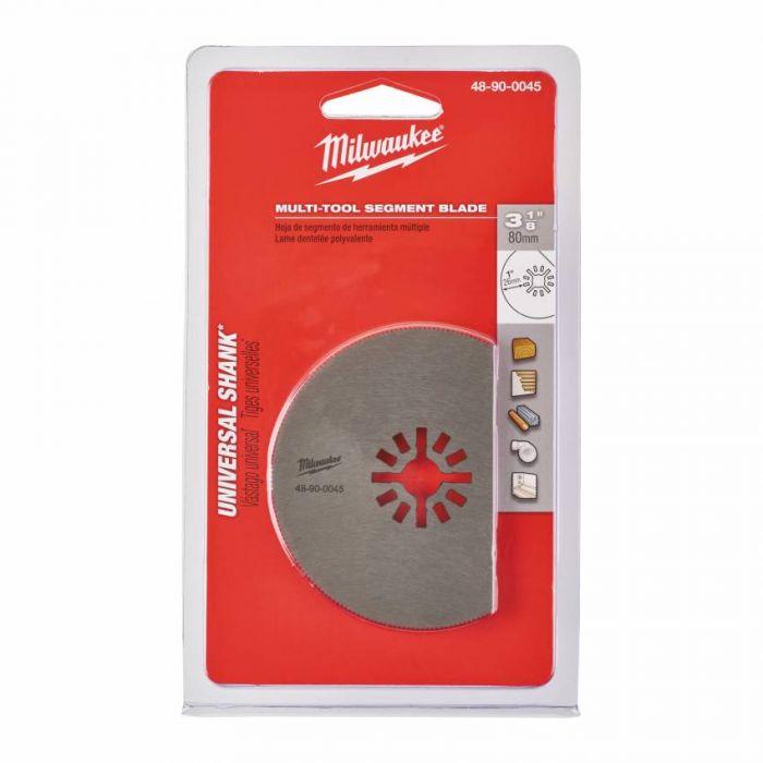 Полотно для багатофункціонального інструменту MILWAUKEE, 80мм, (деревина та скловолокно)