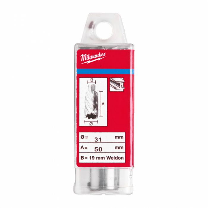 Кільцева фреза по металу MILWAUKEE HSS (WELDON), Ø31x50мм