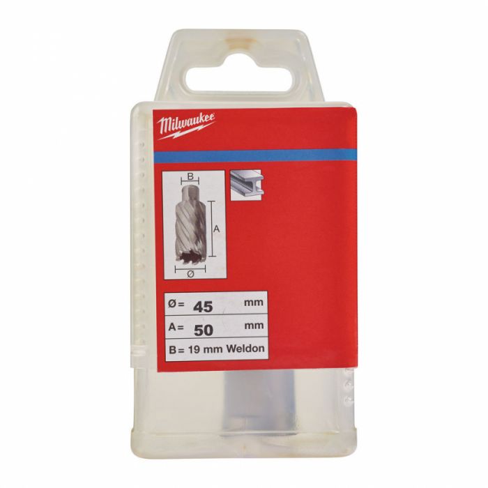 Кільцева фреза по металу MILWAUKEE HSS (WELDON), Ø45x50мм