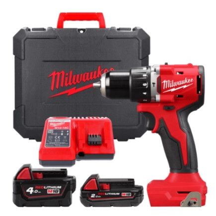 Компактний ударний безщітковий дриль MILWAUKEE M18 BLPDRC-422C