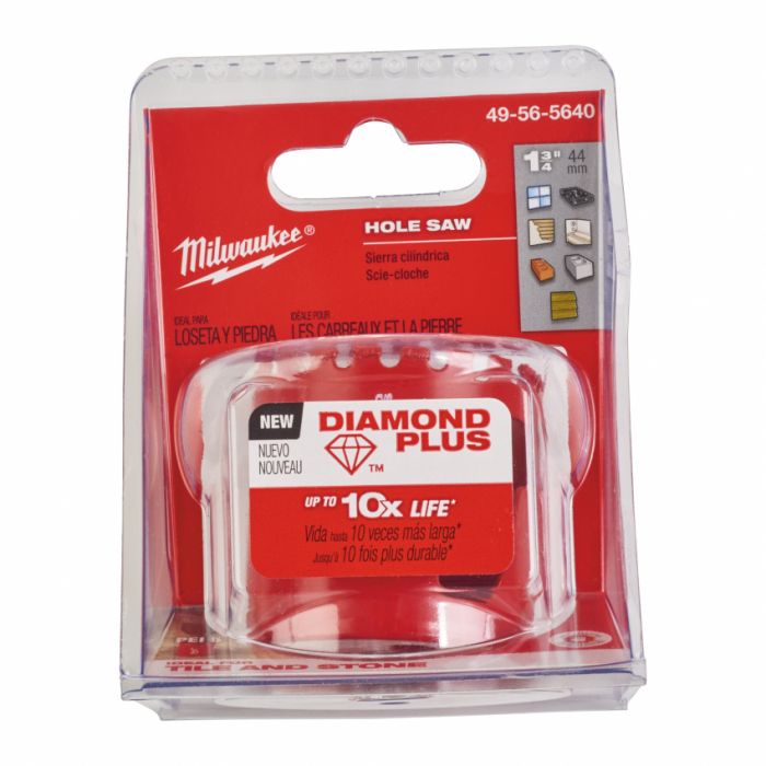 Коронка алмазна Diamond Plus MILWAUKEE, Ø44мм