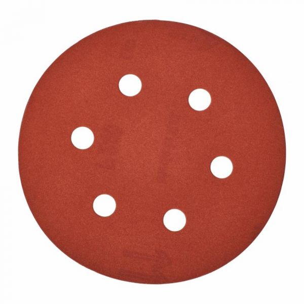 Коло шліфувальне 6 відп. MILWAUKEE, Ø150мм, зерно 240, (25шт)