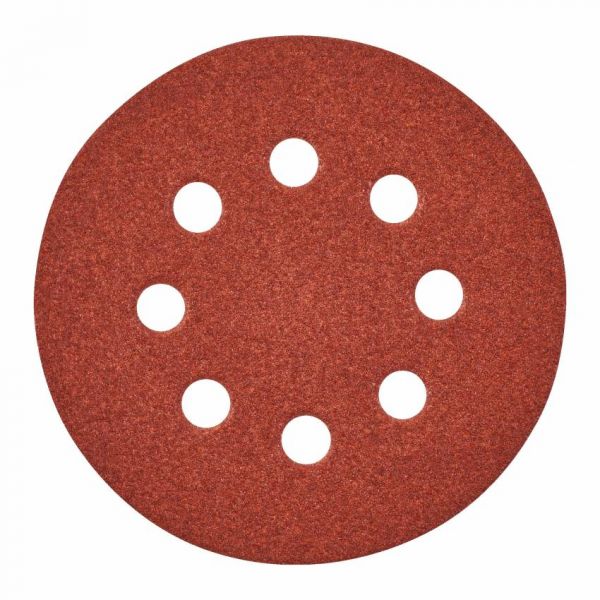 Коло шліфувальне 8 відп. MILWAUKEE, Ø125мм, зерно 80, (25шт)