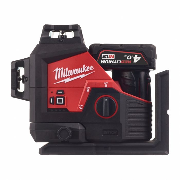 Лазерний 3D нівелір акумуляторний MILWAUKEE, M12 3PL-0C (кейс)