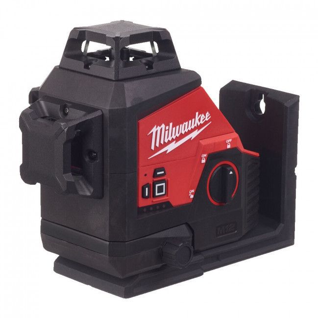 Лазерний 3D нівелір акумуляторний MILWAUKEE, M12 3PL-401C ( зарядний пристрій, 1акум.Х4Аг, кейс) (4933478102)