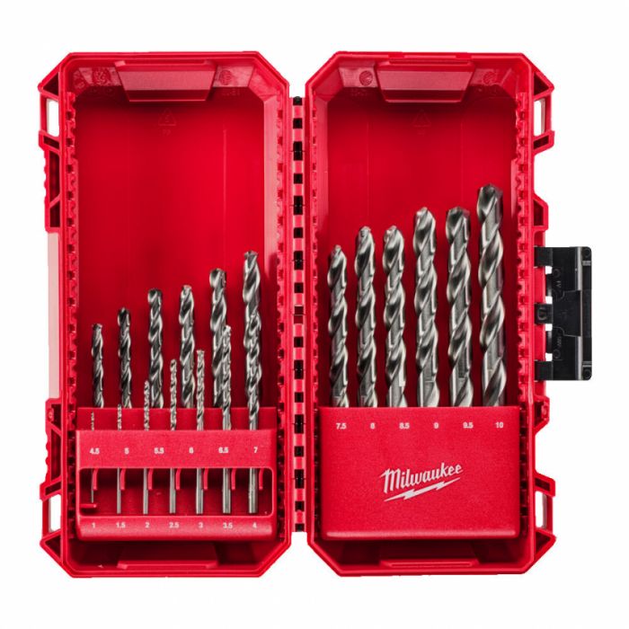 Набір свердел по металу THUNDERWEB HSS-G MILWAUKEE CB, DIN-338, (19шт)