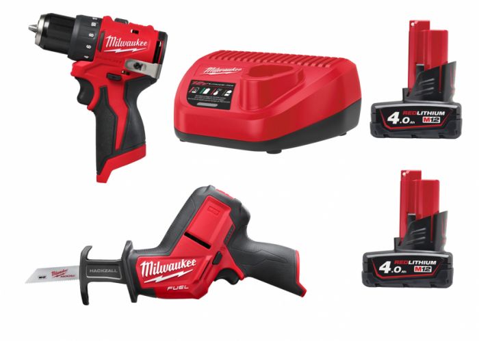 Набір з 2 акумуляторних інструментів M12 BLPP2A-402B (ЗУ+2акк.Х4Ач+сумка)