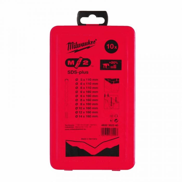 Набір бурів SDS-PLUS MS2 MILWAUKEE, (10шт)