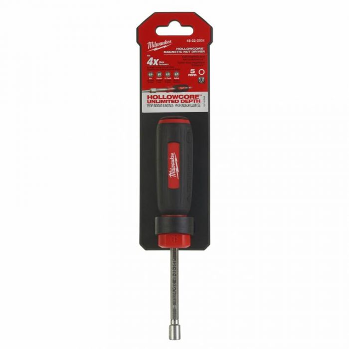 Викрутка магнітна HollowCore MILWAUKEE HEX 7мм/(М4), (оранжевий)
