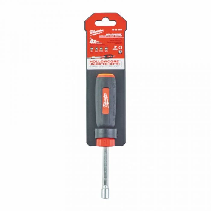 Викрутка магнітна HollowCore MILWAUKEE HEX 7мм/(М4), (оранжевий)