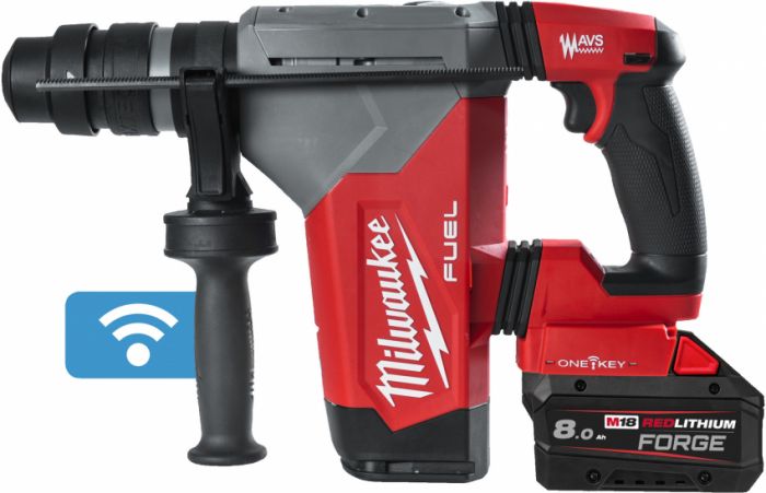 Перфоратор акумуляторний SDS-PLUS MILWAUKEE M18 ONEFHPX-802X (5,0Дж)(ЗП+2Х8Аг+HDкейс)