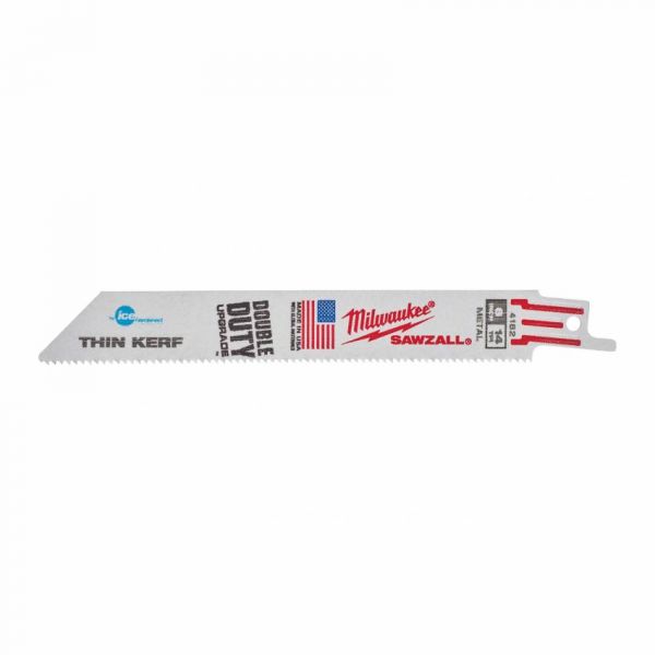 Полотно для шаб. пили THIN KERF IceH MILWAUKEE, 150мм/ крок зуба 1,8мм, (5шт), (метал)