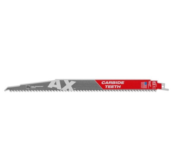 Полотно для шабельних пил AX CARBIDE MILWAUKEE, 300мм/5мм, (деревина з цвяхами)