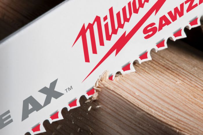 Полотно для шабельних пил AX FANG TIP MILWAUKEE, 300/5,0мм, (5шт), (деревина з цвяхами)