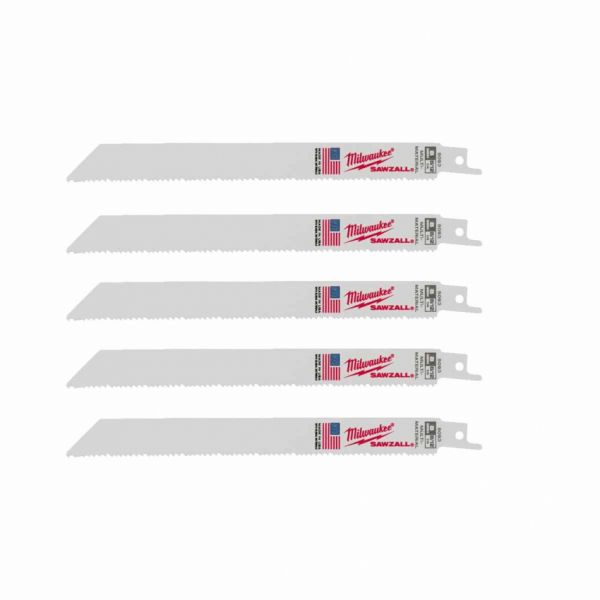 Полотно для шабельних пил THIN KERF MILWAUKEE, 200х3,1/2,1мм, (5шт), (універсальне)