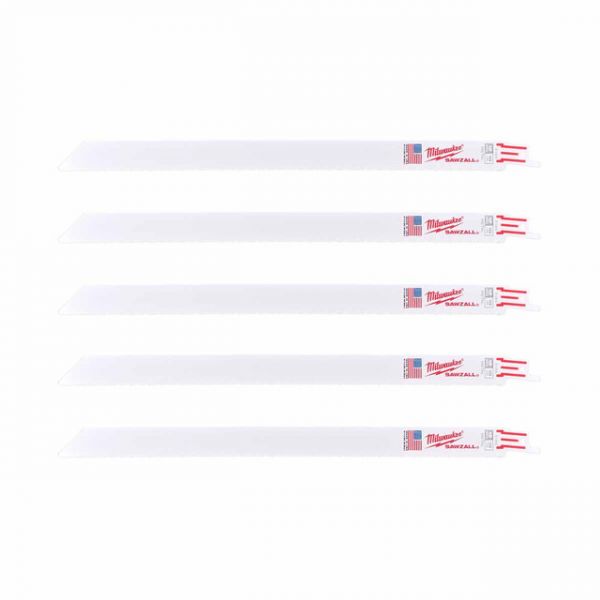 Полотно для шабельних пил THIN KERF MILWAUKEE, 300х1,4мм, (5шт), (метал)