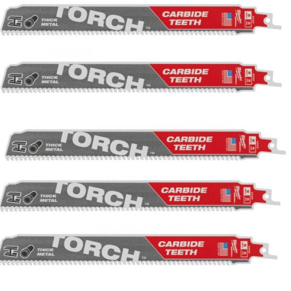 Полотно для шабельних пил TORCH CARBIDE MILWAUKEE, 230х3,1мм, (5шт), (метал)