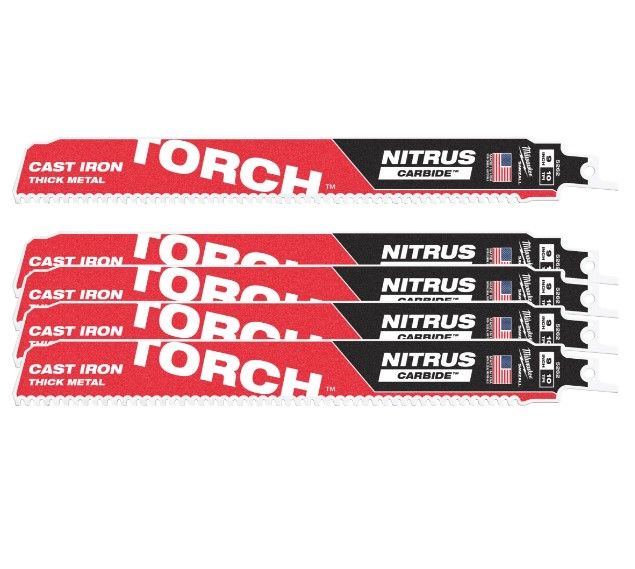 Полотно для шабельних пил TORCH CARBIDE NITRUS MILWAUKEE, 230х2,5мм, (5шт), (метал)