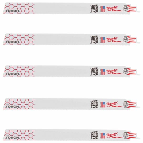 Полотно для шабельних пил TORCH MILWAUKEE, 300х1,4мм, (5шт), (метал)