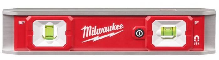 Рівень магнітний Torpedo MILWAUKEE, 23см з LED-підсвіткою