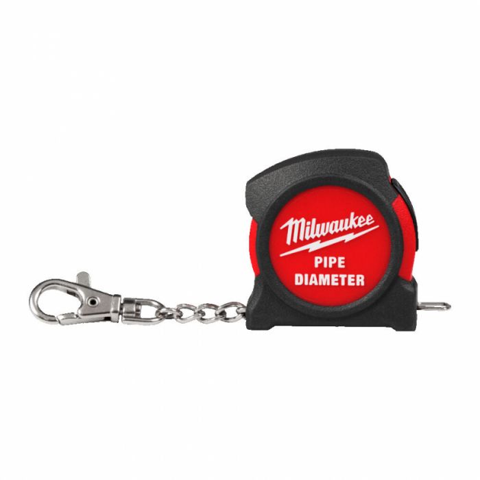 Рулетка-брелок для труб PIPE DIAMETER MILWAUKEE, 1 1/4'' (DN 32) - 6'' (DN150). з магнітом
