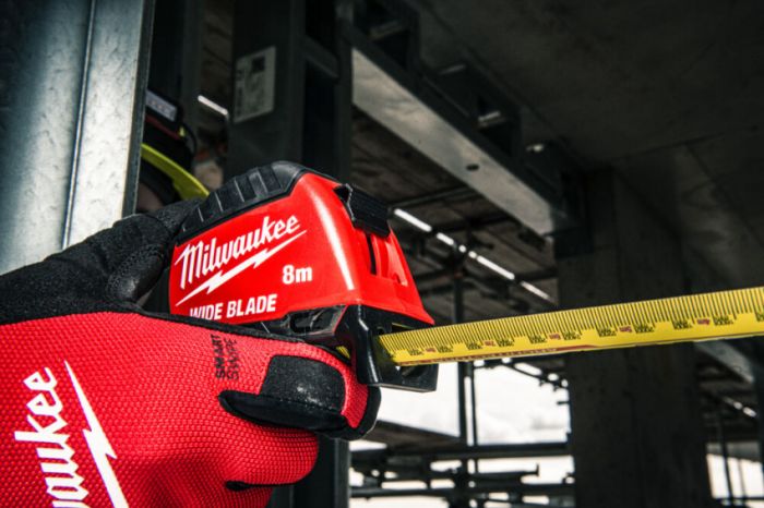 Рулетка магнітна WIDE BLADE MAGNETIC MILWAUKEE (Gen2), (полотно 35мм), 8м