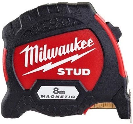 Рулетка магнітна метрична MILWAUKEE STUD, 8м (33мм)