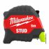Рулетка магнитная MILWAUKEE, STUD (Gen 3), 5м (33мм)